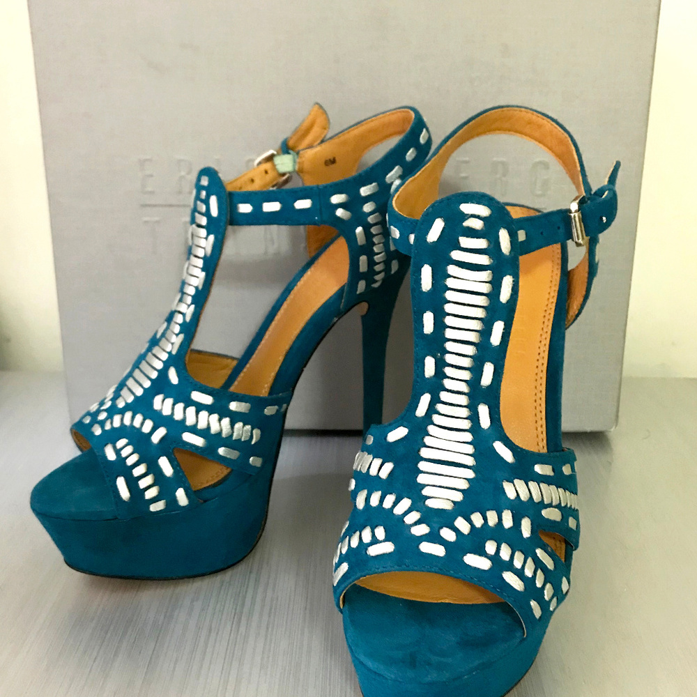 Eric Rutberg Transparent Aztec Platform Sandal - Picture 2 of 4